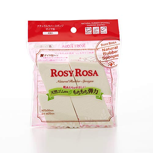 rosy 로우 더 내추럴 러버 스펀지 다이어형 4개입 느낌이 상냥한 천연 고무