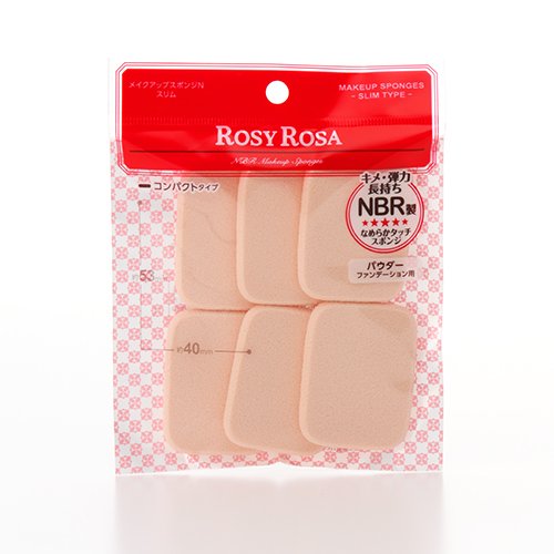 rosy 로우 더 메이크업 스펀지N 슬림 6P