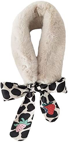GLYY 머플러 두껍 퍼(fur) 넥 워머(Warmer) 인조 토끼모 학생 스톨 수감음 목도리 닦 닦 여성 방한 대책 추동 따뜻하 생일 기념일 스카프