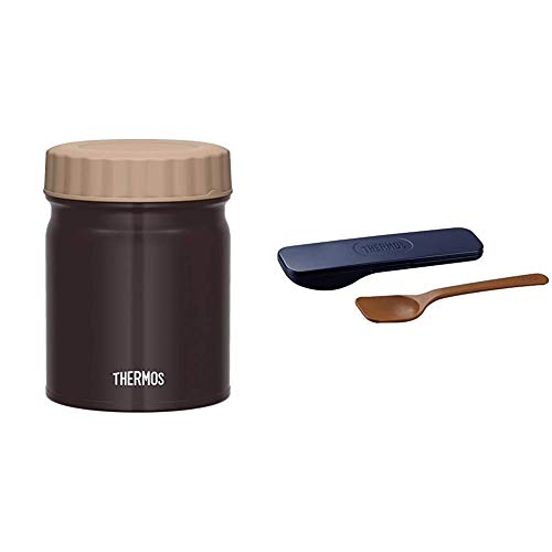 써모스 진공 단열 스프 밥통 블랙 400ml JBT-400 BK & 후드 콘테이너 스푼 네이비 APC-160 NVY 세트구매