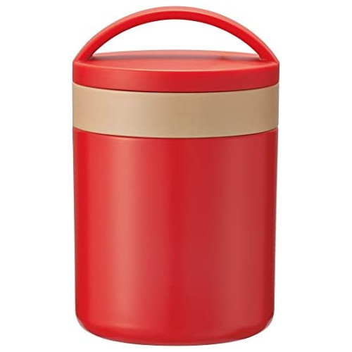 스케이터 보온 도시락 런치 밥통 레트로 프렌치 오렌지 레드 560ml KCLJC6