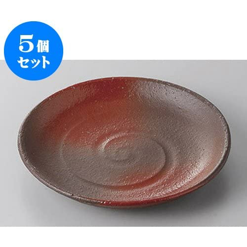 10 개세트 화명 탄화소5.0접시 [15.2 x 2.3cm] 토물건 【요정 여관 일식 그릇 음식점 업무용기 식기】