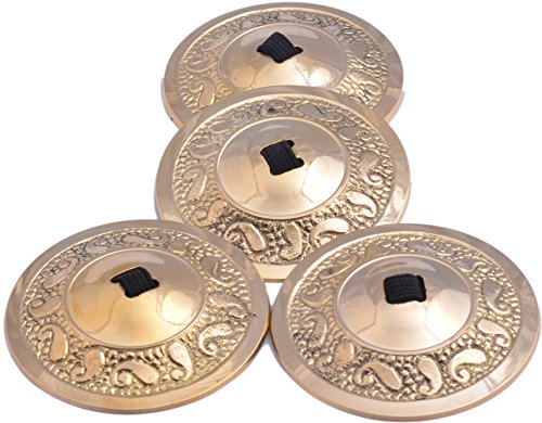 2 Pairs / 4 Pcs American Belly Dance Finger Zills / Sagats / Cymbals
