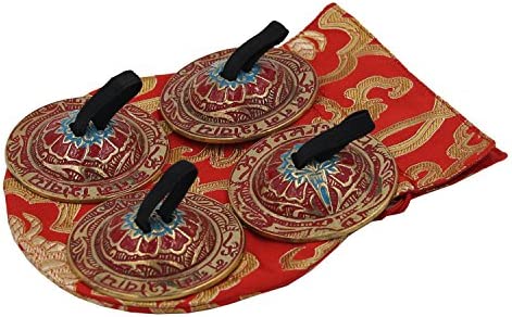 DharmaObjects Belly Dancing Antique OM Pro Finger Cymbals Zills