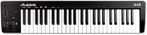 Alesis Q88 MKII - 88 Key USB MIDI Keyboard Controller with Full Size Velocity Sensitive Semi-Weighted Keys and Music Production Software Included