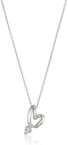 [《우스푸》] 다이아몬드 화이트 topaz K10화이트 골드 펜던트 넥크리스 OPCWP21465 실버
