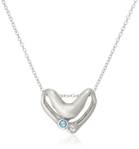 [《갸로》 디 디아망테] CHIARO DI DIAMANTE 응원 블랑《시》 Made with SWAROVSKI GEMSTONES 실버925×topaz 펜던트 넥크리스 CHD0064