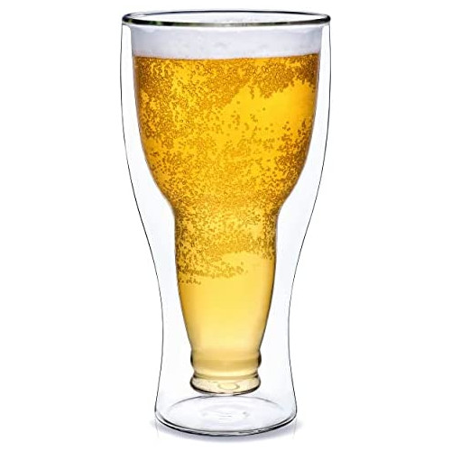 Dragon Glassware Beer Glass Insulated Double Walled Premium Packaging Gifting 13.5oz 세트 1