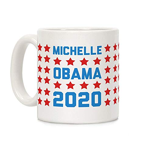 Shimaier Michelle Obama 2020 화이트 350ML 세라믹 커피 머그