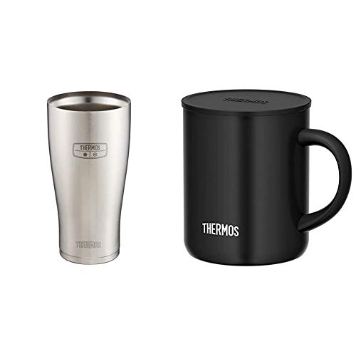 써모스 진공 단열 텀블러 600ml 스테인레스 JDE-600 & 머그컵 블랙 350ml JDG-350C BK 세트구매