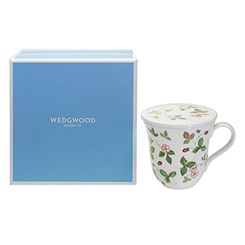 웨지우드(Wedgwood) 와일드 스트로 베리 캐주얼 (기물 등에)뚜껑이 달림 머그 [병행수입품]