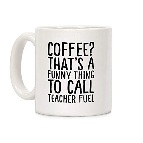 Shimaier Coffee Thats Funny Thing Call Teacher Fuel 화이트 350ML 세라믹 커피 머그