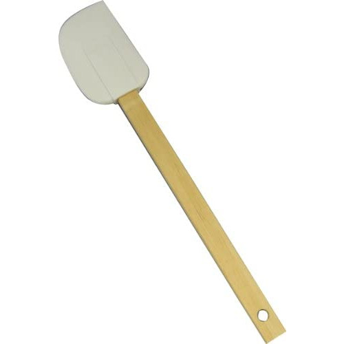 타이거 크라운 헤라 스파츌라 흰색 53x272x10mm 목무늬 실리콘 대일본제 1616
