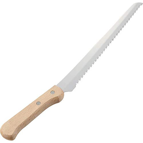 시타무라기 판일본제 빵 잘라 부엌칼 빵 나이프 32.5cm 목핸들 브레드 나이프 빵 slicer《―》 즈바메산죠우 4256