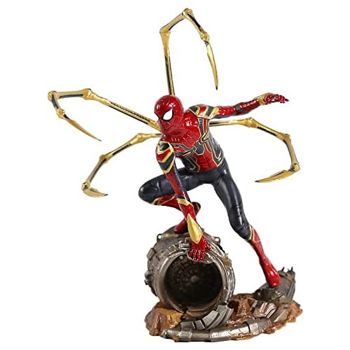 Spiderman Avengers 세트 3: Infinity War New Battle Suit Armor Painted 210mm PVC Movie Collector Figure A01
