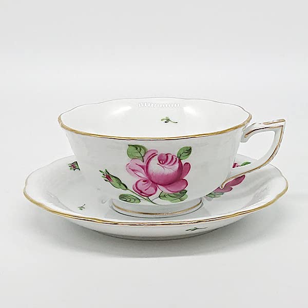 헤렌드 RB-0734-0-00 Rose Bud Tea 컵 & Saucer Parallel Import 찻잔 커피잔