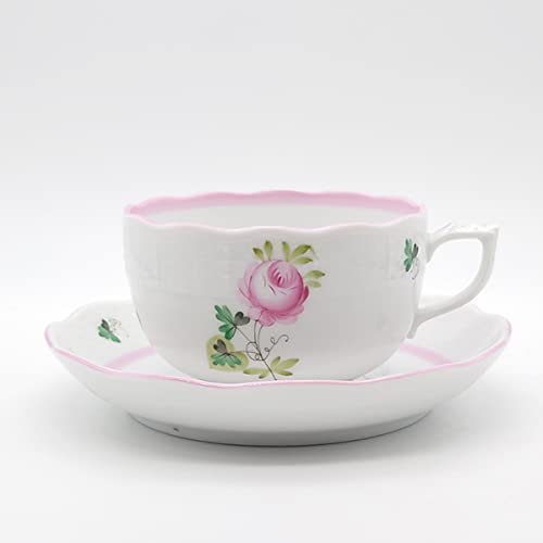 헤렌드 Vienna Rose Pink Teacup & Saucer VRH-X4-0724-0-00 Parallel Import 찻잔 커피잔