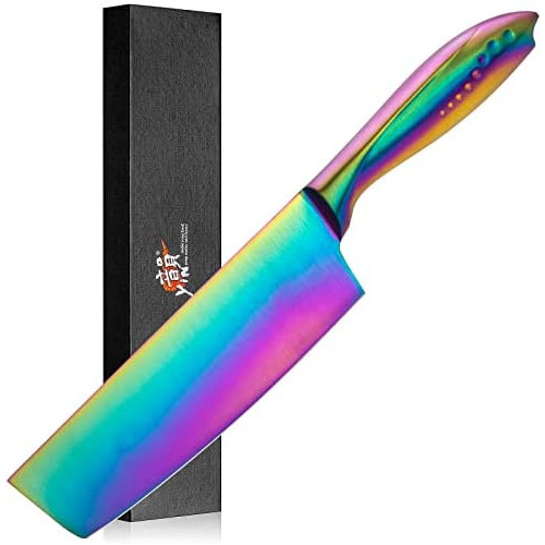 Amazon Brand Rhyme Yin Knife 세트 5-Piece 스테인레스 스틸 Chefs Sashimi Bread Fruit Petty Kitchen Dishwasher Safe Long Lasting Sharpness Double-edged Thin
