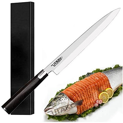 Utaki 생선회 부엌칼 류인 대합인 300mm 판 두께4.2mm 독일4166강철