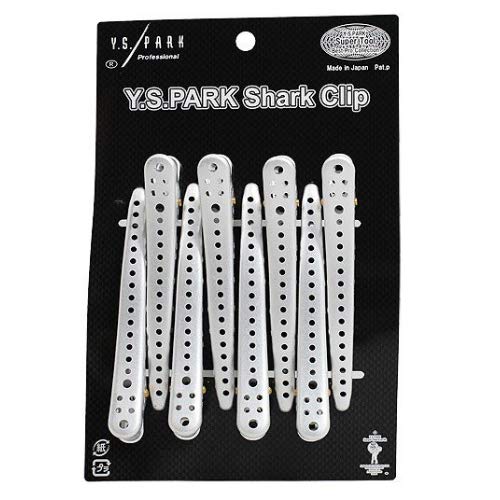 World Beauty Shark Clips, 8 Pieces, Silver