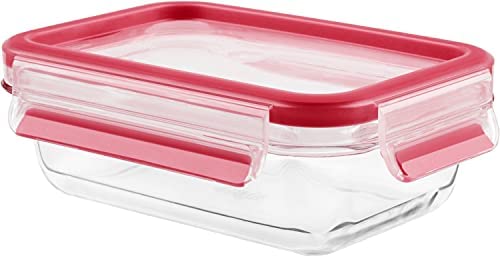 티팔 밀폐용기 유리제 마스터씰 글라스 렉탱글 450ml N10405