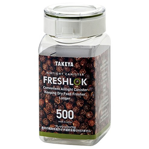 타케야화학공업 보존용기 프레시락 사각형 500ml 일제 습기를 방지 원터치 개폐 가볍고 튼튼