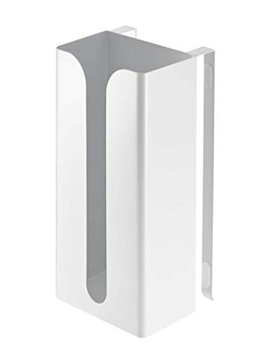 야마자키실업 폴리 봉투&키친 페이퍼 홀더 화이트 약 W13×D11.5×H26cm 플레이트 7982