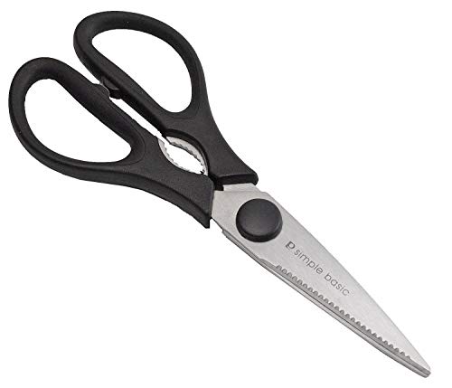 PEARL METAL Kitchen Scissors Simple Basic C-8901