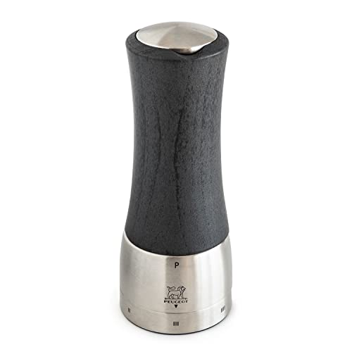 Peugeot - Madras uSelect Manual Pepper Mill - Adjustable Grinder - Stainless Steel & Beechwood, Graphite