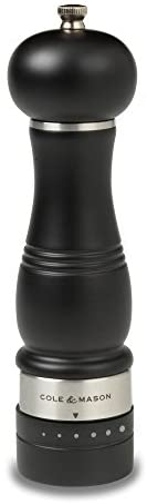 COLE & MASON Ardingly Wood Pepper Grinder - Wooden Mill Includes Gourmet Precision Mechanism and Premium Peppercorns, Dark Brown