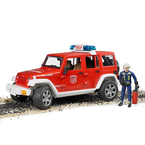 BRUDER(브루더) Jeep Rubicon 소방 커스텀(피규어 부착)02528