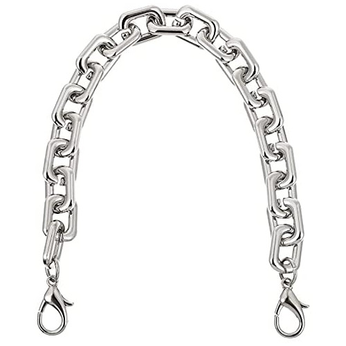 KESYOO 실버 가방 Replacement Chain Chunky Strap Short Purse Handle Lobster DIY Handbag Shoulder