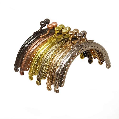 Honbay 6PCS 메탈 Half Round Purse Frame Coin 가방 Kiss Clasp Lock Making