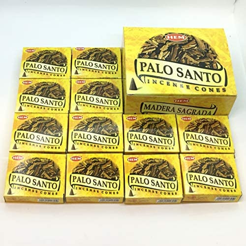 Palo Santo India HEM 인센스 Cone Type PALO SANTO Cones Hem 1 Dozen 세트 12