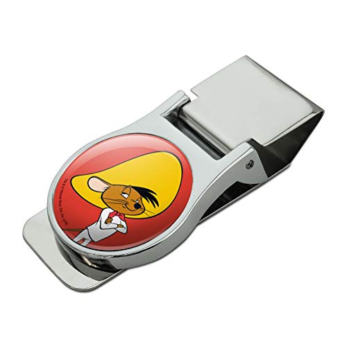 Looney Tunes Speedy Gonzales 새틴 크롬도금 메탈 머니 클립