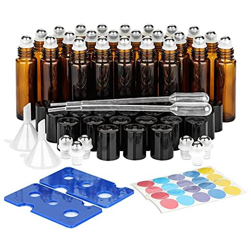 리필 공병 ComSaf 아로마 롤 온 보틀 24개세트 10ml