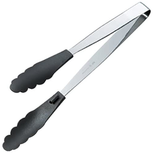 야마시타 공예 항균 내열 스토퍼 부착 멀티 집게 235mm 오렌지