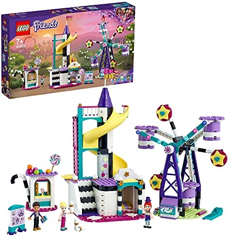 레고 41689 프렌즈 Magic Ferris Wheel Slide Amusement Park Tricks Construction Toy