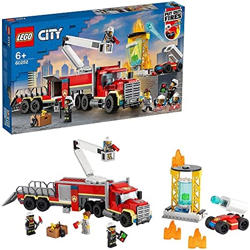레고 60282 시티 Mobile Fire Service Centre Construction Kit Truck Toy