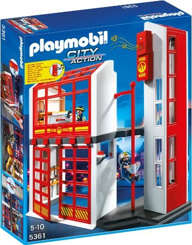플레이모빌 5361 - Feuerwehrstation mit Alarm