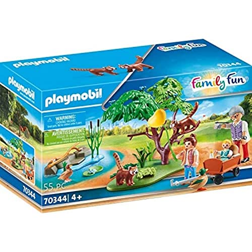 플레이모빌 70344 Family Fun Red Pandas Outdoor Enclosure Childrenu2019s Play 세트 Suitable