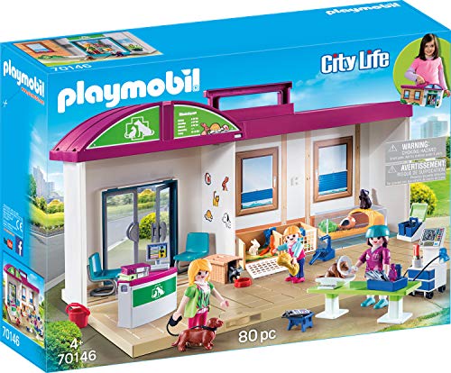 플레이모빌 70146 시티 Life Travelling Animal Clinic Multicoloured Toy