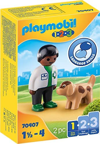 플레이모빌 1.2.3 70408 Police Officer Dog