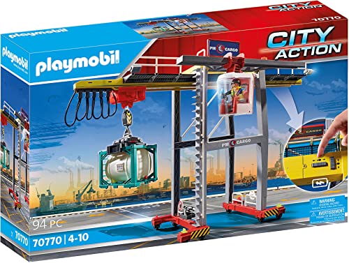 플레이모빌 시티 Action 70770 Portal Crane Containers 컨트롤 Module Rotating Sliding Cabin as well Other 악세사리