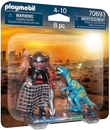 플레이모빌 Dinos 70693 DuoPack Velociraptor vs. Plunderer