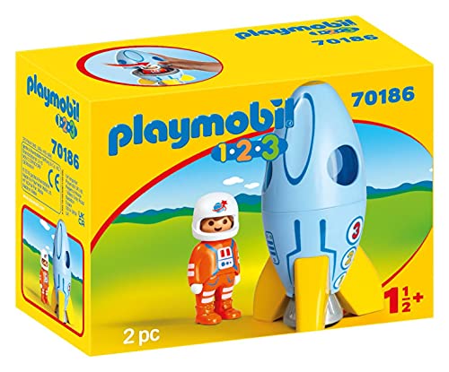 플레이모빌 70186 1.2.3 Astronaut Rocket Multi-Coloured