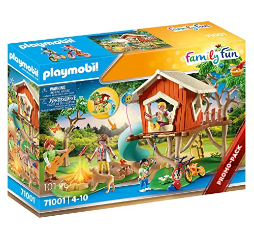 플레이모빌 Family Fun 71001 Adventure Tree House Slide LED Campfire 토이