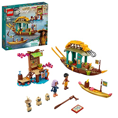 레고 43185 Disney 공주 Bouns Boat 토이 2 미니 Dolls from Movie Raya Last Dragon