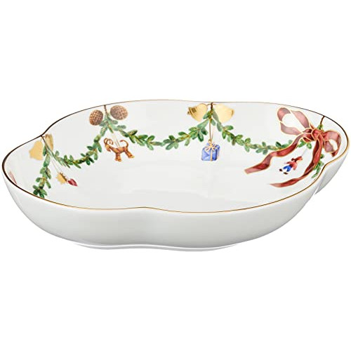 로얄코펜하겐 Royal Copenhagen 스타 플루티드 크리스마스 컬렉션 데슈 접시 22cm 2503359 1017441