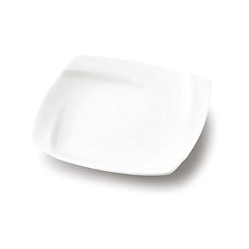심산 접시 접시 20cm 샤프인 릴리프 오비 백자 일본제